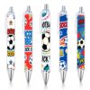 5pcs Football Sports Theme Press Ballpoint Pen for Students' Daily Writing Stationery Pen in the New BOLIGRAFOS