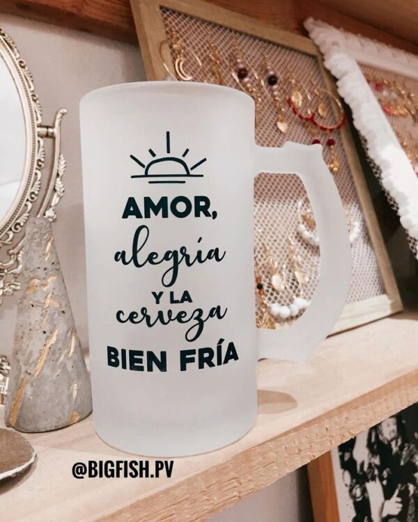 Big Fish 🐋 on Instagram_ “Tarro cervecero 🍻☀️ disponible en @losdelaplaya_pv” JARRO CERVECERO OPALIZADO PREMIUN