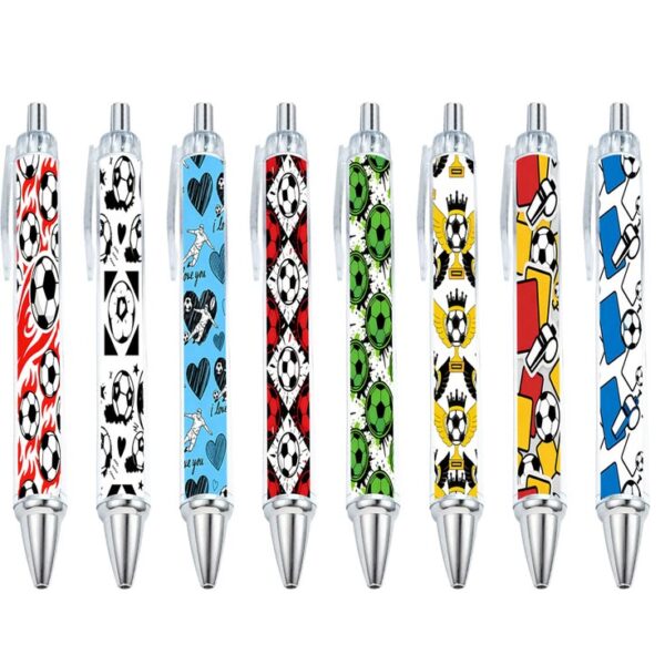 Lot de 5_8 stylos à bille sur le thème des matchs de football, série commémorative, stylo cadeau BOLIGRAFOS