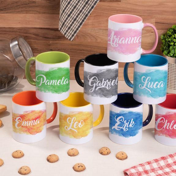 Taza con el interior de color _Watercolour_ MUG FONDO COLOR
